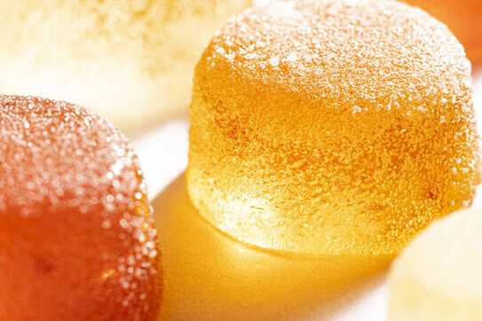 Galaretki Jelly DOT od Vobro o smaku cytrynowym, pomarańczowym i wiśniowym