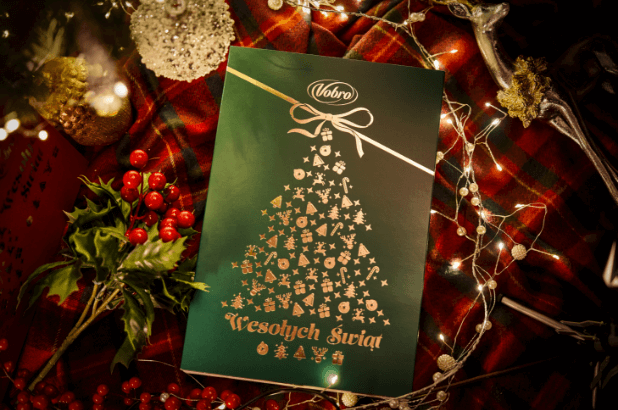 Bombonierka Frutti di Mare 185 g od Vobro w świątecznej oprawie