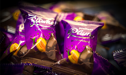 Zawijki Pralinowej Śliwki w Czekoladzie i Pralines Plum in Chocolate