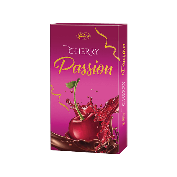Różowa bombonierka Cherry Passion od Vobro 98 g