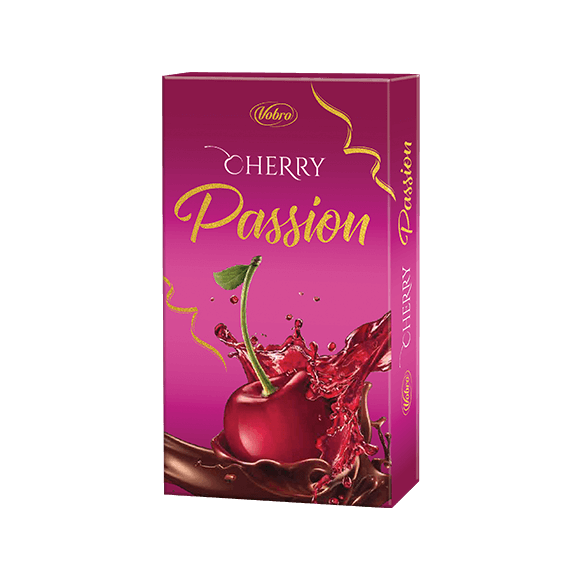Różowa bombonierka Cherry Passion od Vobro 98 g