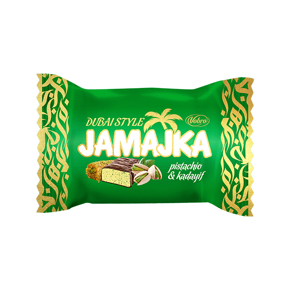 Cukierek Jamajka Jamajka Pistachio & Kadayif od Vobro w zawijce